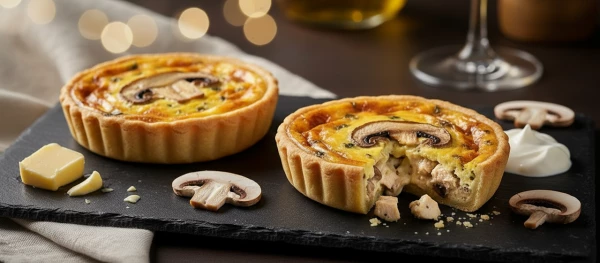 Киш с курицей и грибами 0,125г, шт