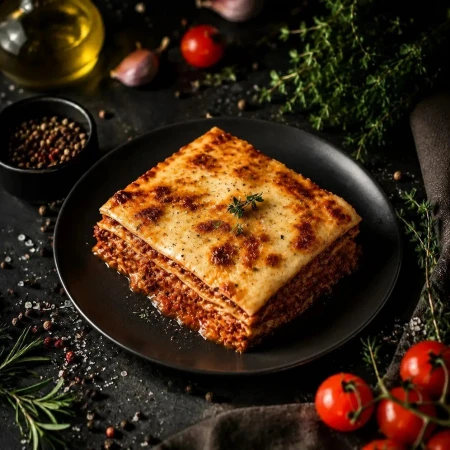 Лазанья с мясом и соусом