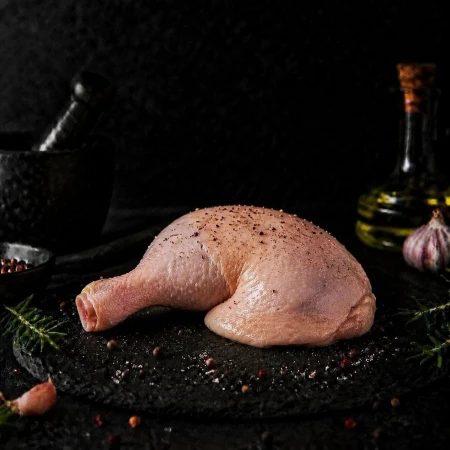 Окорочок домашней курицы охлажденный