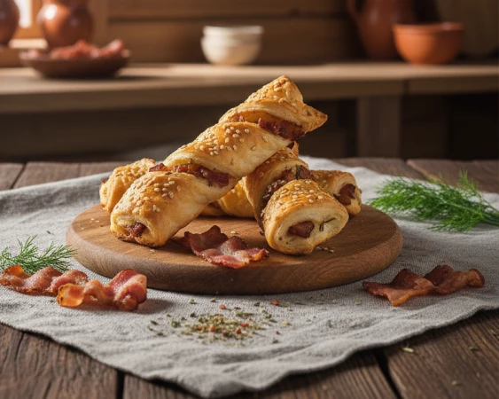 МИНИ Слойка с курицей и грибами 0,150, шт
