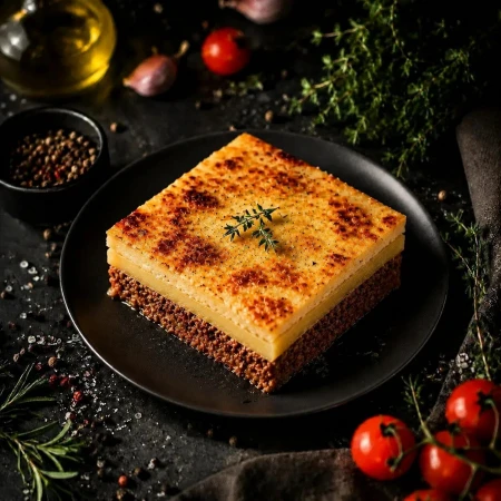 Лазанья картофельная с мясом