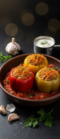 Перец фаршированный свинина-говядина, кг