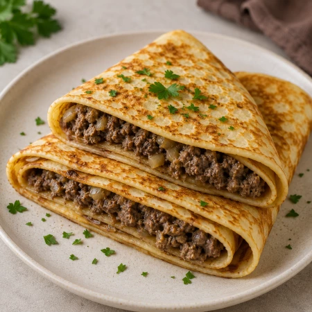 Блины с говяжьей печенью замороженные