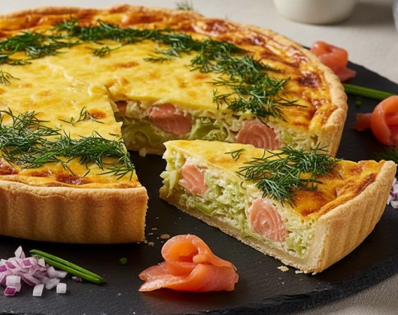 Пирог с капустой и рыбой