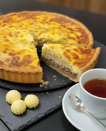 Пирог с картофелем и мясом