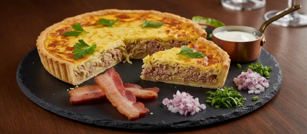 Пирог с капустой и мясом