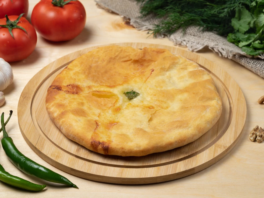 Хачапури со шпинатом и сыром