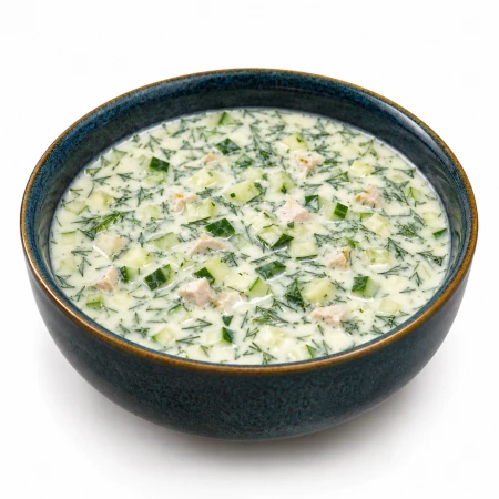 Окрошка с курицей