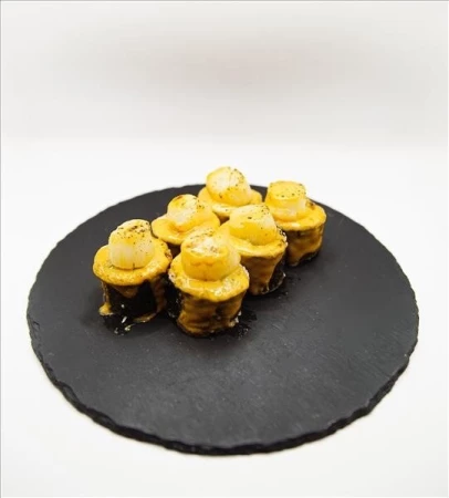 Запеченный гребешок-биск