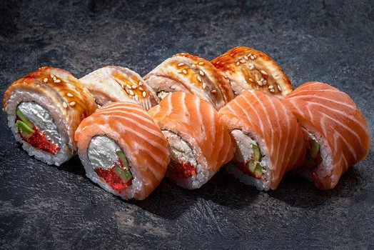 АССОРТИ ИЗ СЛИВОЧНЫХ РОЛЛОВ 