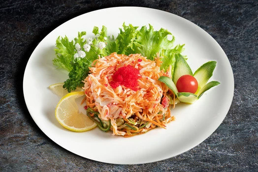 САЛАТ СО СНЕЖНЫМ КРАБОМ