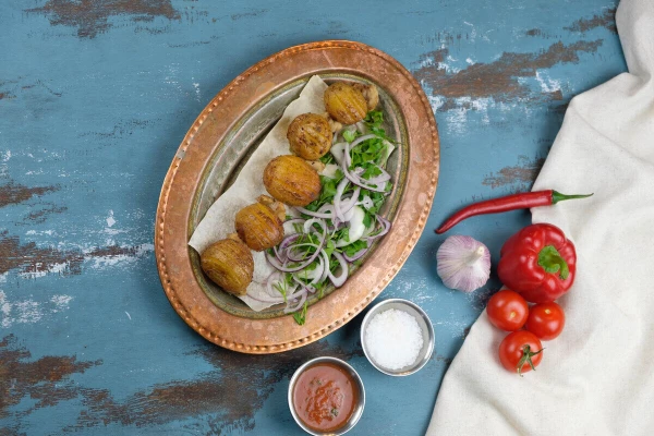 Шашлык картофель с курдюком 