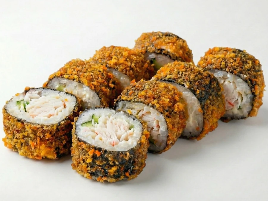 С крабом жаренный