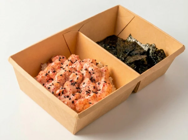 Гункан с Гребешком на тарелке