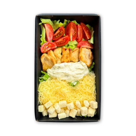 Салат Цезарь с курицей