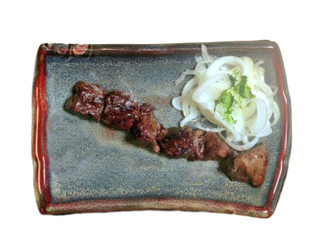 Шашлык из говяжьей печени