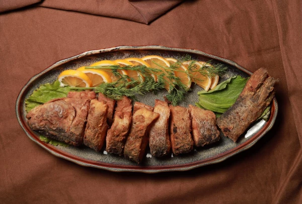 Форель жареная