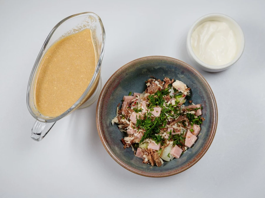 Мясная окрошка