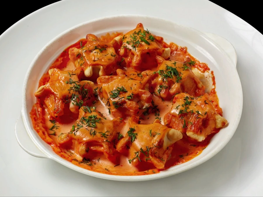 Пельмени запеченные