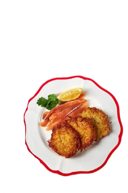 Драники с красной рыбой