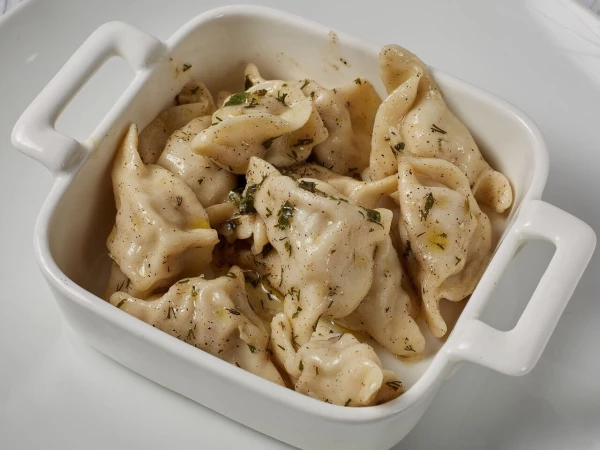 Пельмени украинские в уксусно-перечной заливке