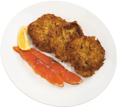 Драники с красной рыбой