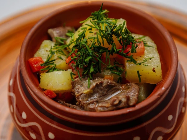 Жаркое из куриных сердечек