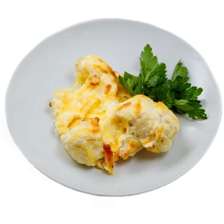 Цветная капуста, запечённая под сырной корочкой