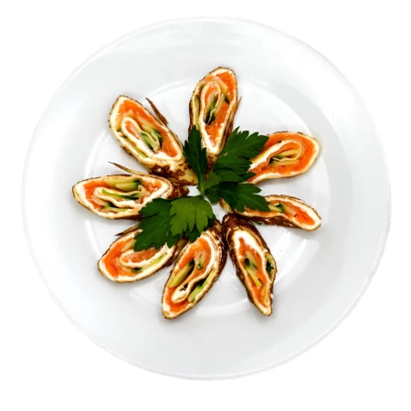 Блины с красной рыбой