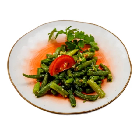 Стручковая фасоль с грецким орехом