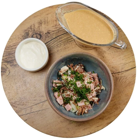 Мясная окрошка