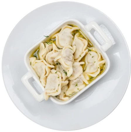 Пельмени украинские в уксусно-перечной заливке