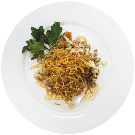 Салат с говядиной 