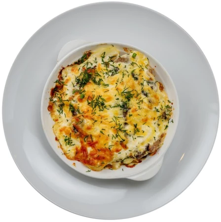 Смаженина со свининой и грибами