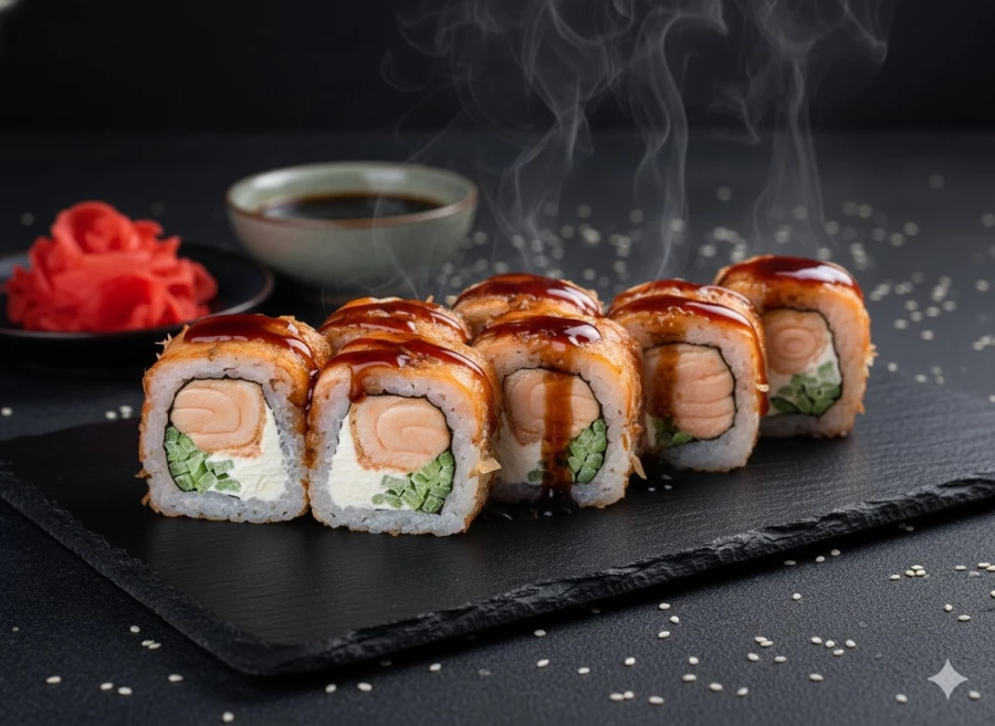 Бонито жареный лосось