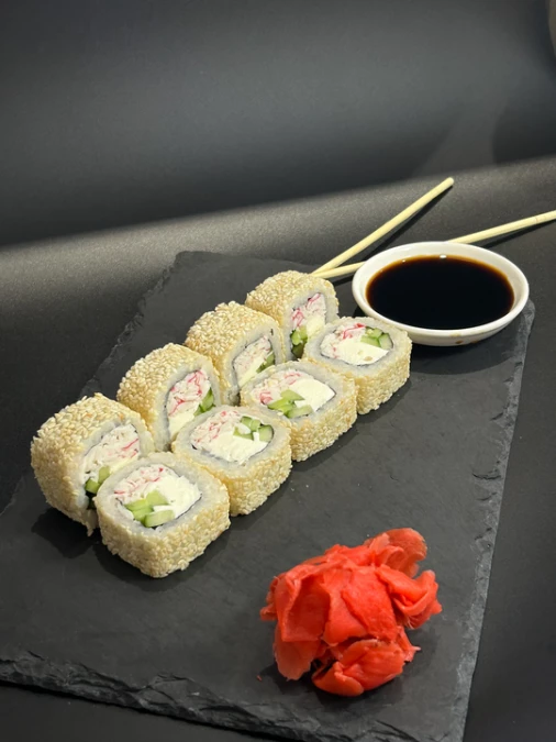 Калифорния краб в кунжуте