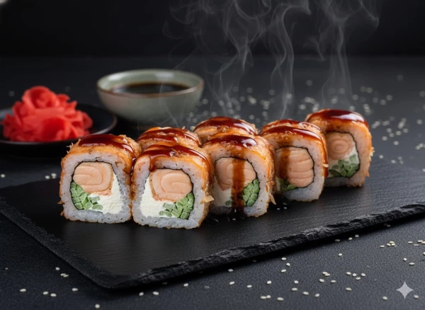 Бонито жареный лосось