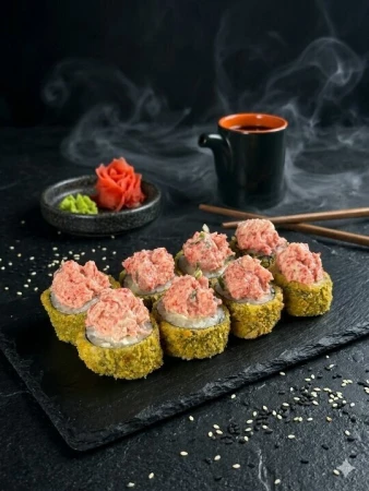 темпура тар тар лосось