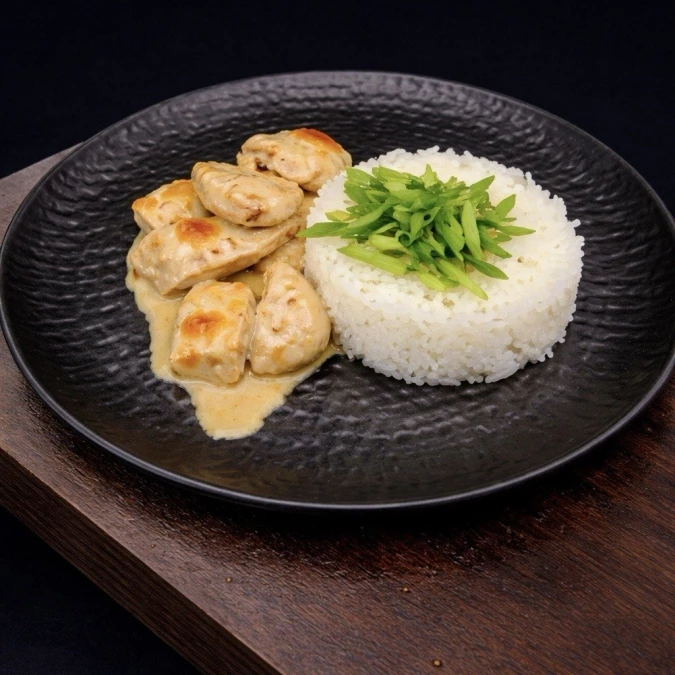 Адобо с курицей и рисом