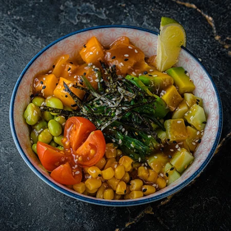  Поке с лососем 