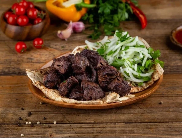 Шашлык из сердца говядины