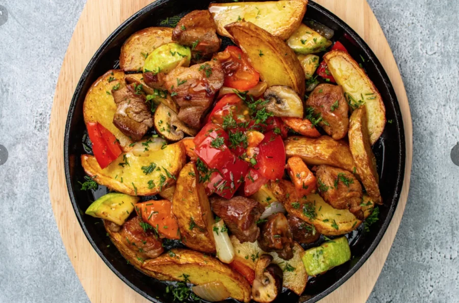 Жаркое со свининой 1 порция