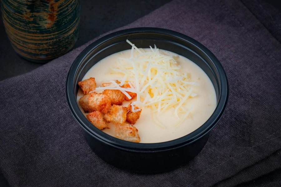 Крем суп сырный