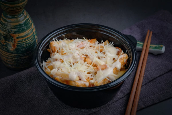 Картошка Фри с сырным соусом