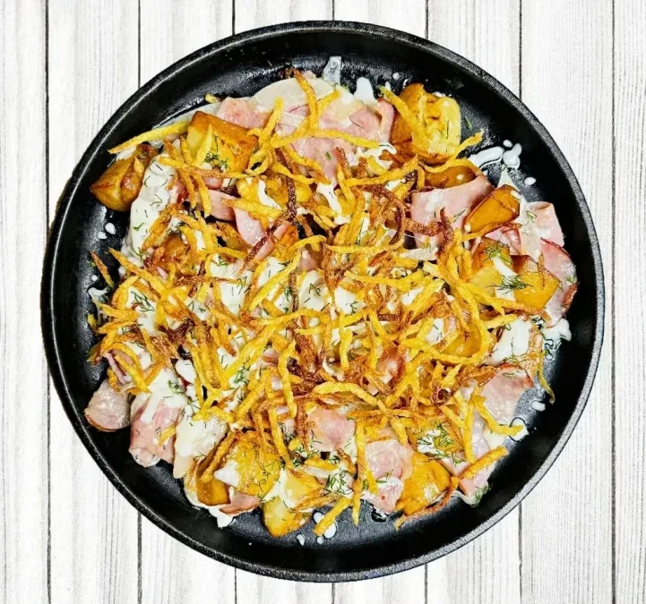 Запеченый картофель с беконом  