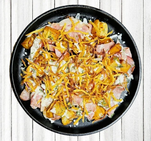Запеченый картофель с беконом  