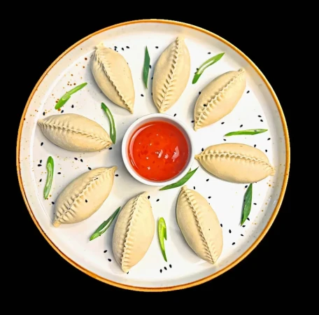 Гёдзе с креветкой и фирменным соусом  (8 шт)
