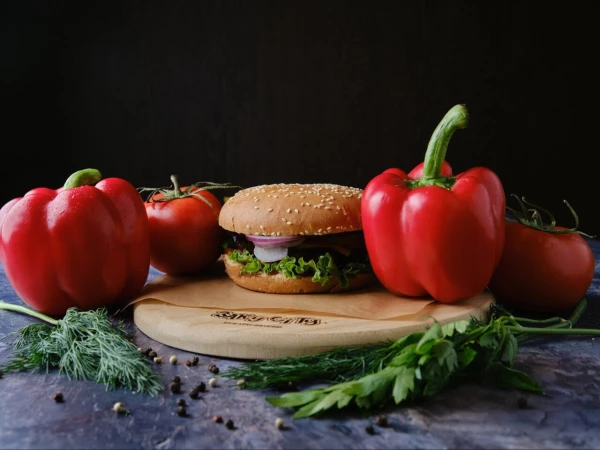 Бургер с  говядиной