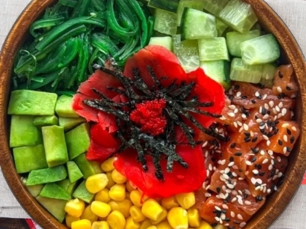 Поке с лососем 