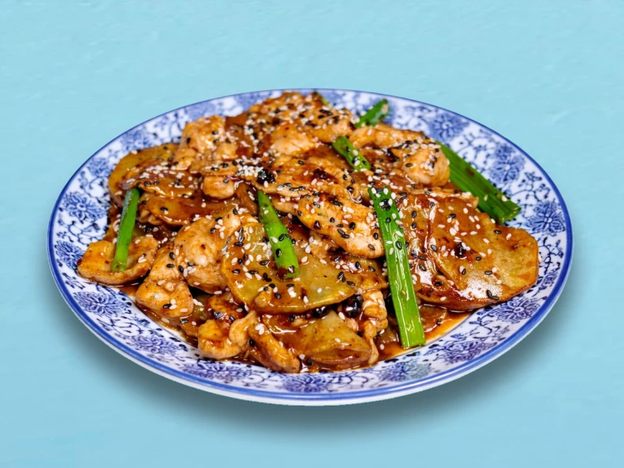 Курица с картофелем